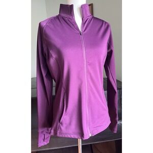 LEG3ND Women's Full Zip Purple Jacket Size M Lightweight Athletic Training Run